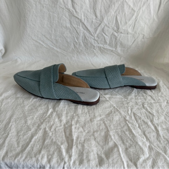 🤠 Free People At Ease Loafers | Size 8 | Stormy Sea Blue Suede Slip-On - Picture 5 of 9